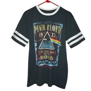 Pink Floyd Shirt Large The Dark Side of the Moon Graphic Reprint Retro Rock